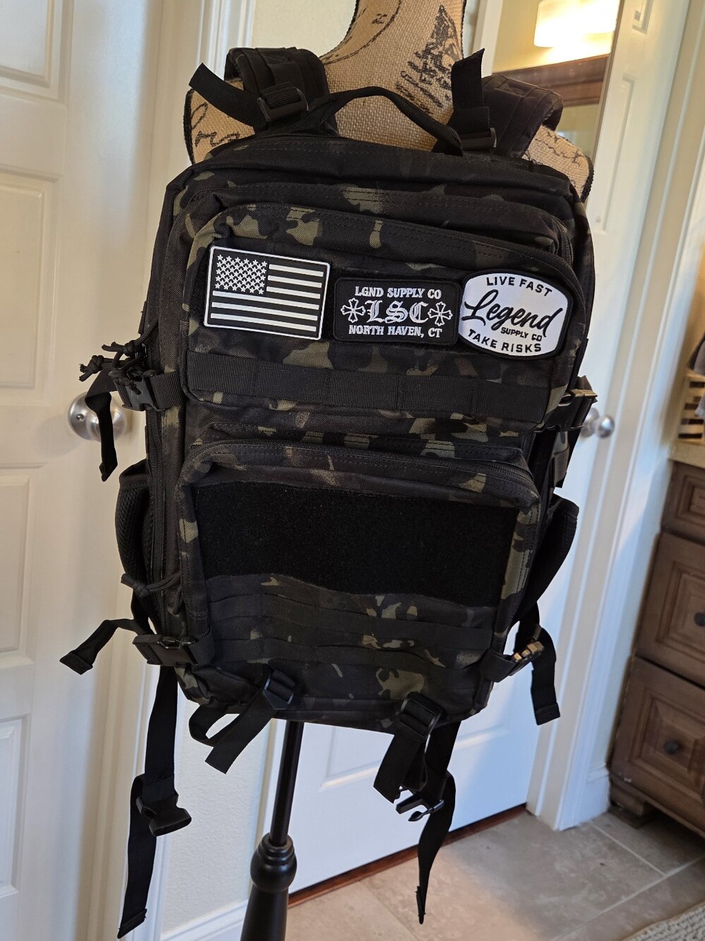 LGND Supply Co Black Multicam Tactical Backpack NEW